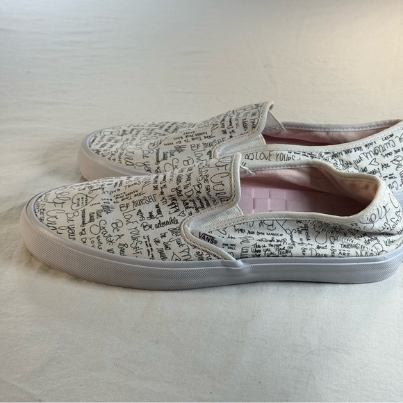 Vans Leila Self Love White Slip-On Surf Sneakers - Picture 5 of 12